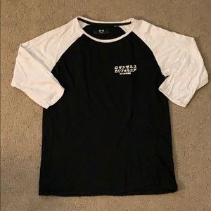 Cotton On Tiger Japanese Letter Baseball Tee